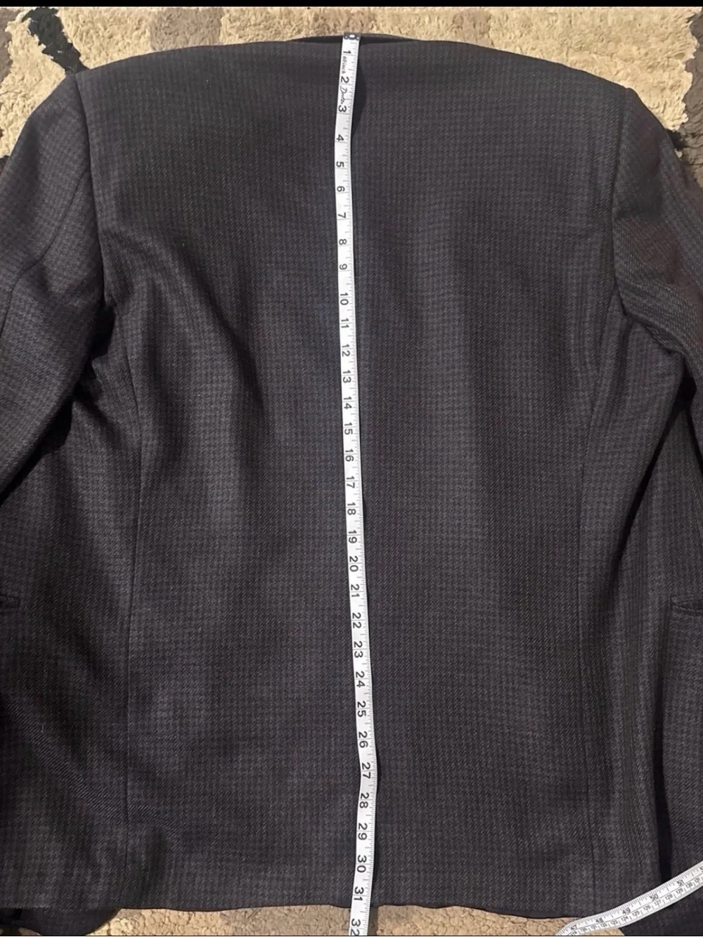 Ermenegildo Zegna Charcoal Patterned Sport Coat